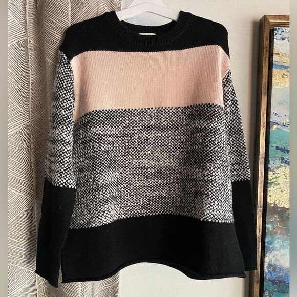 Jason Wu Colorblock Merino Wool Crewneck Sweater SZ XS - Picture 4 of 12